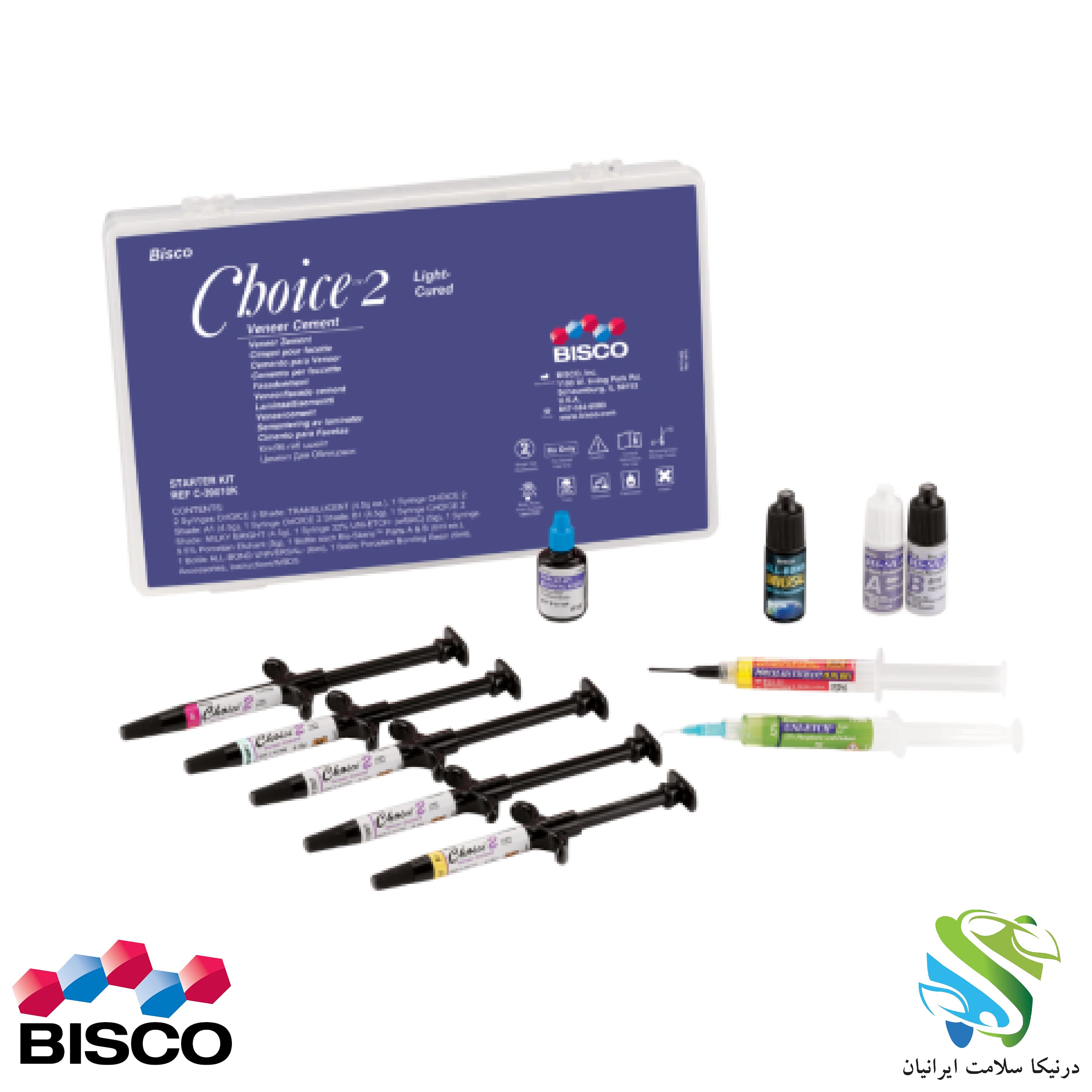 سمان لایت کیور لمینیت choice 2 kit all bond universal BISCO